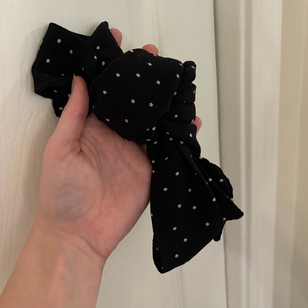 Elle Sleeveless Dress Black Polka Dot 4 Small - Picture 5 of 6